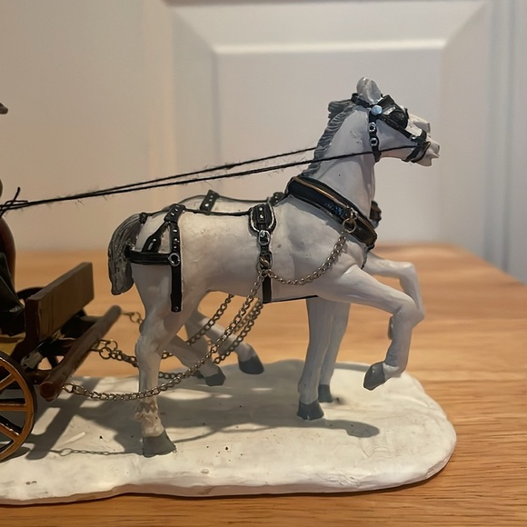 Vintage Lemax Halloween Spooky Town J Gaston Undertaker Horse and Carraige-EUC - Picture 6 of 17